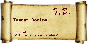 Tasner Dorina névjegykártya