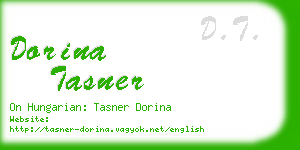 dorina tasner business card